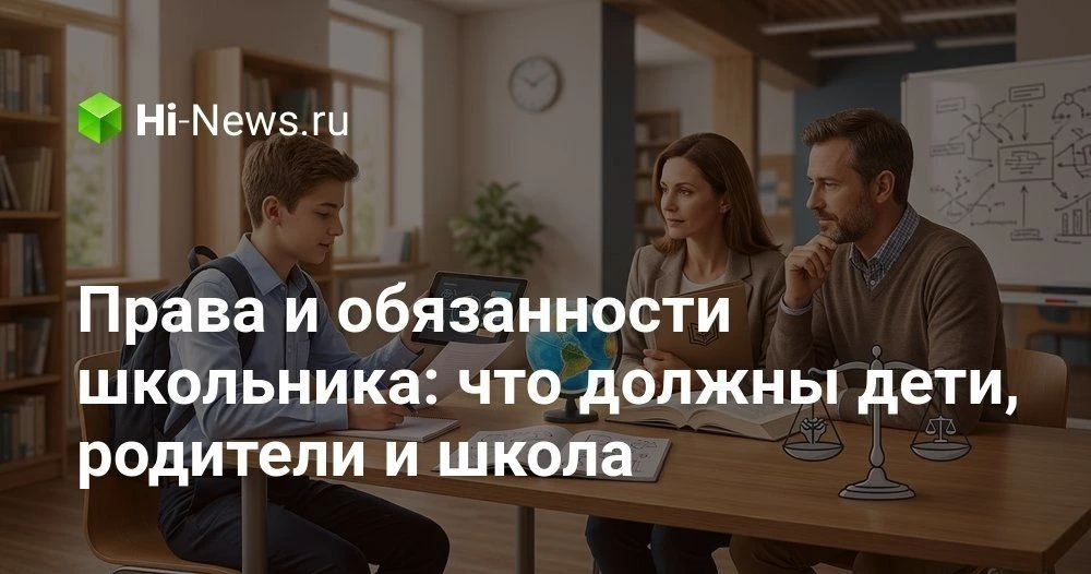 Права и обязанности школьника и его родителей в современной российской школе