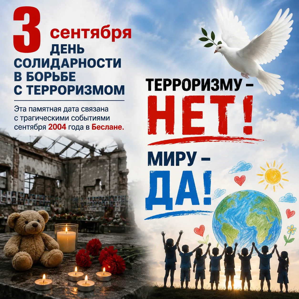 3 сентября — день, когда мы говорим «Нет» террору.