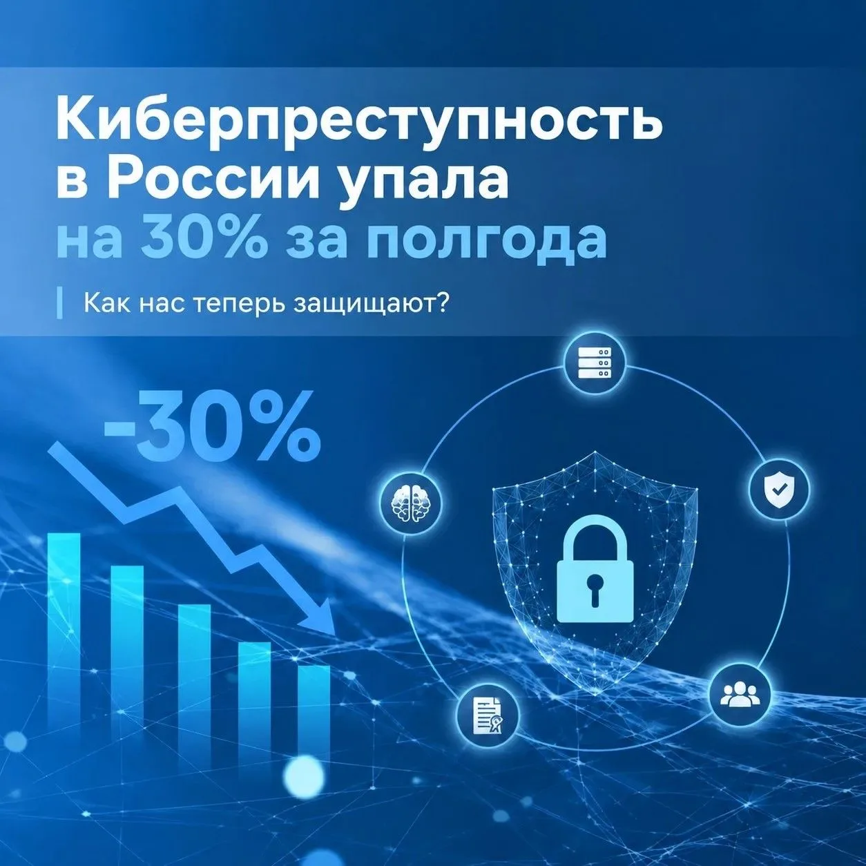 С июля 2025 по январь 2026 года число киберпреступлений сократилось почти на 120 тысяч — с 371,4 тыс
