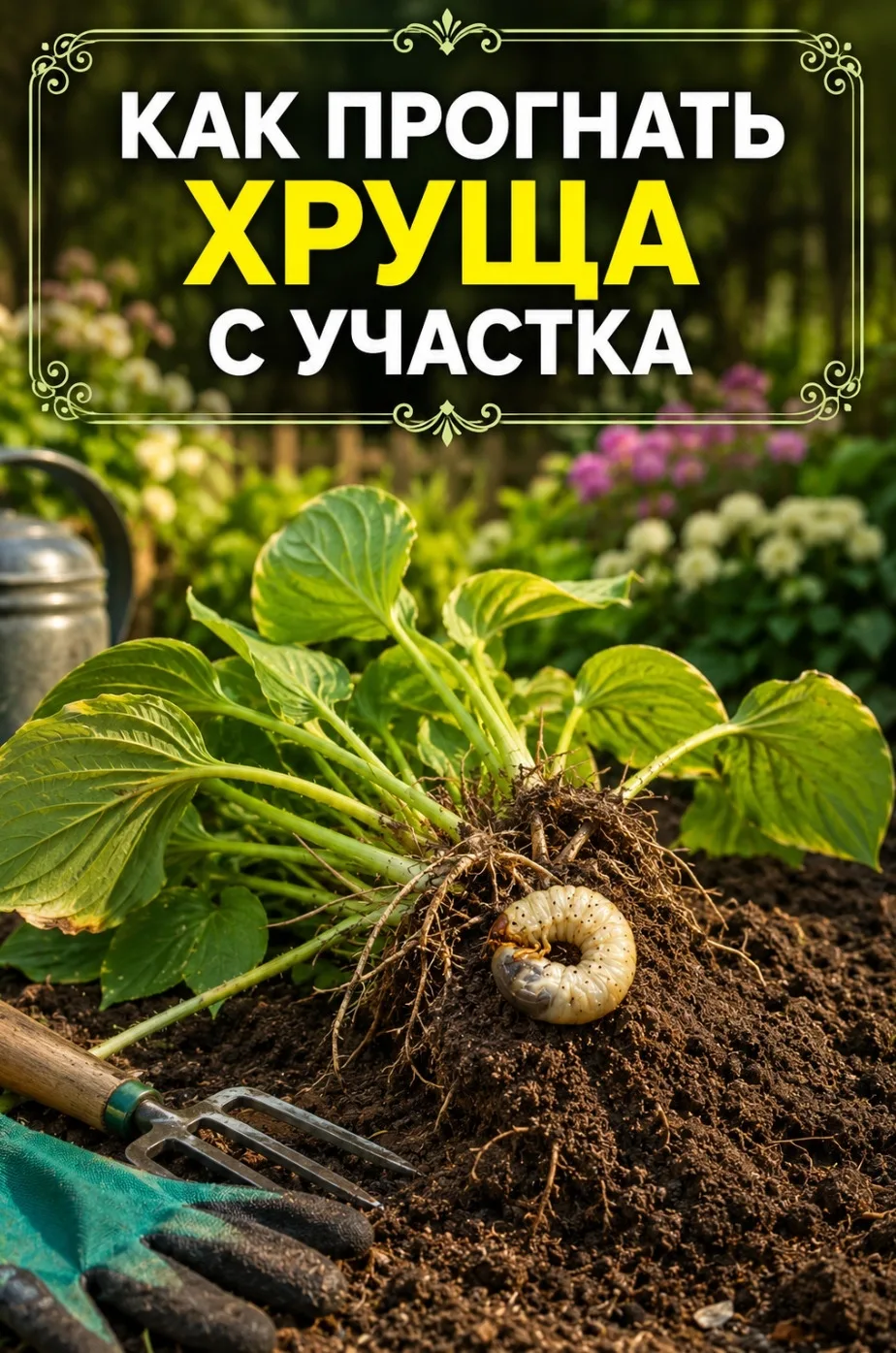 Как прогнать хруща с участка