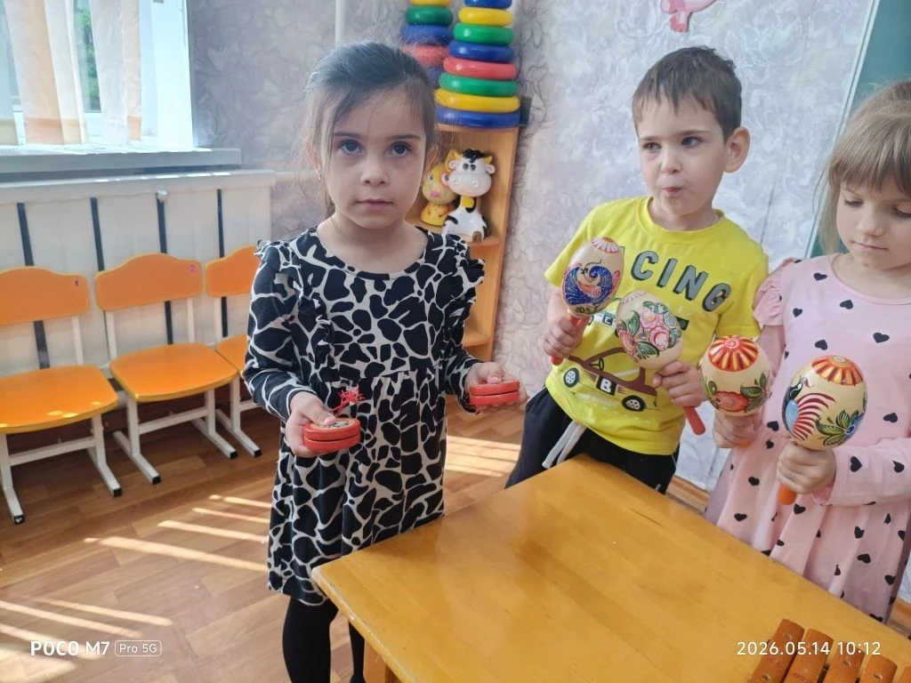 В МБДОУ д/с № 9 г. Кропоткин МО Кавказский район в старшей группе «Солнышко» прошло муз...