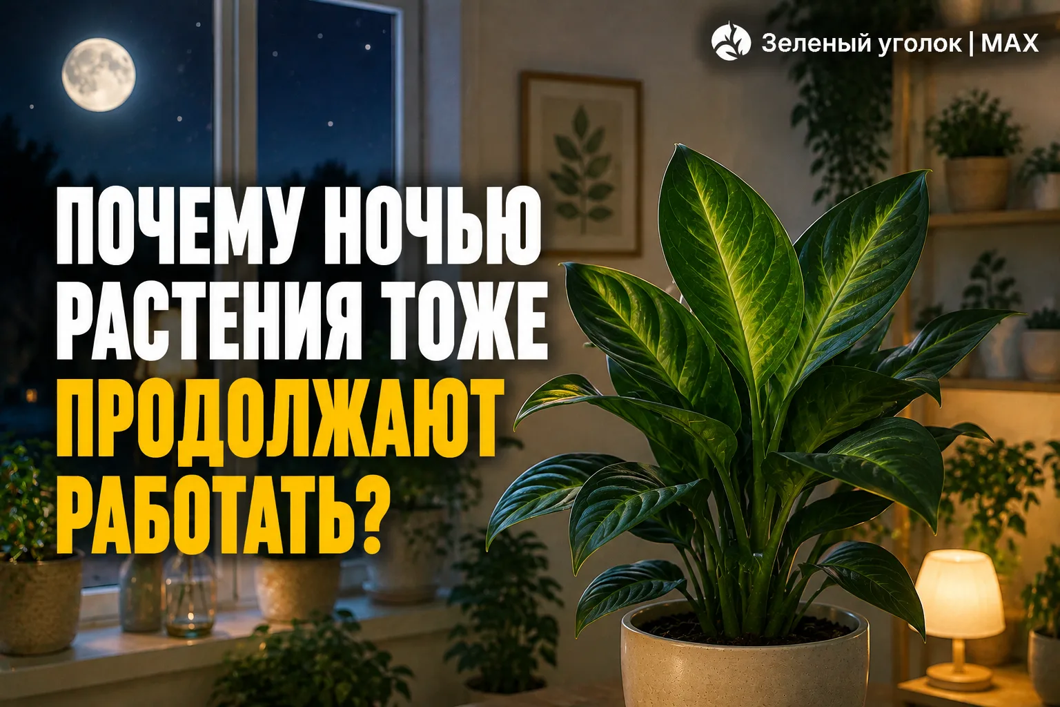 🌙 ПОЧЕМУ НОЧЬЮ РАСТЕНИЯ ТОЖЕ ПРОДОЛЖАЮТ РАБОТАТЬ?

С наступлением темноты жизнь растения не останав