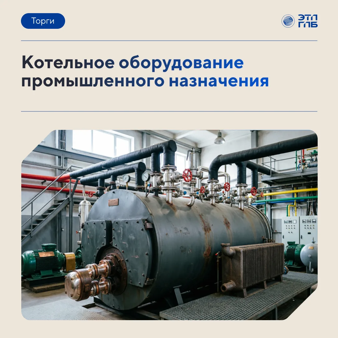 ⚙️ От котлоагрегата до газового оборудования: на торги выставлен комплект оборудования ...
