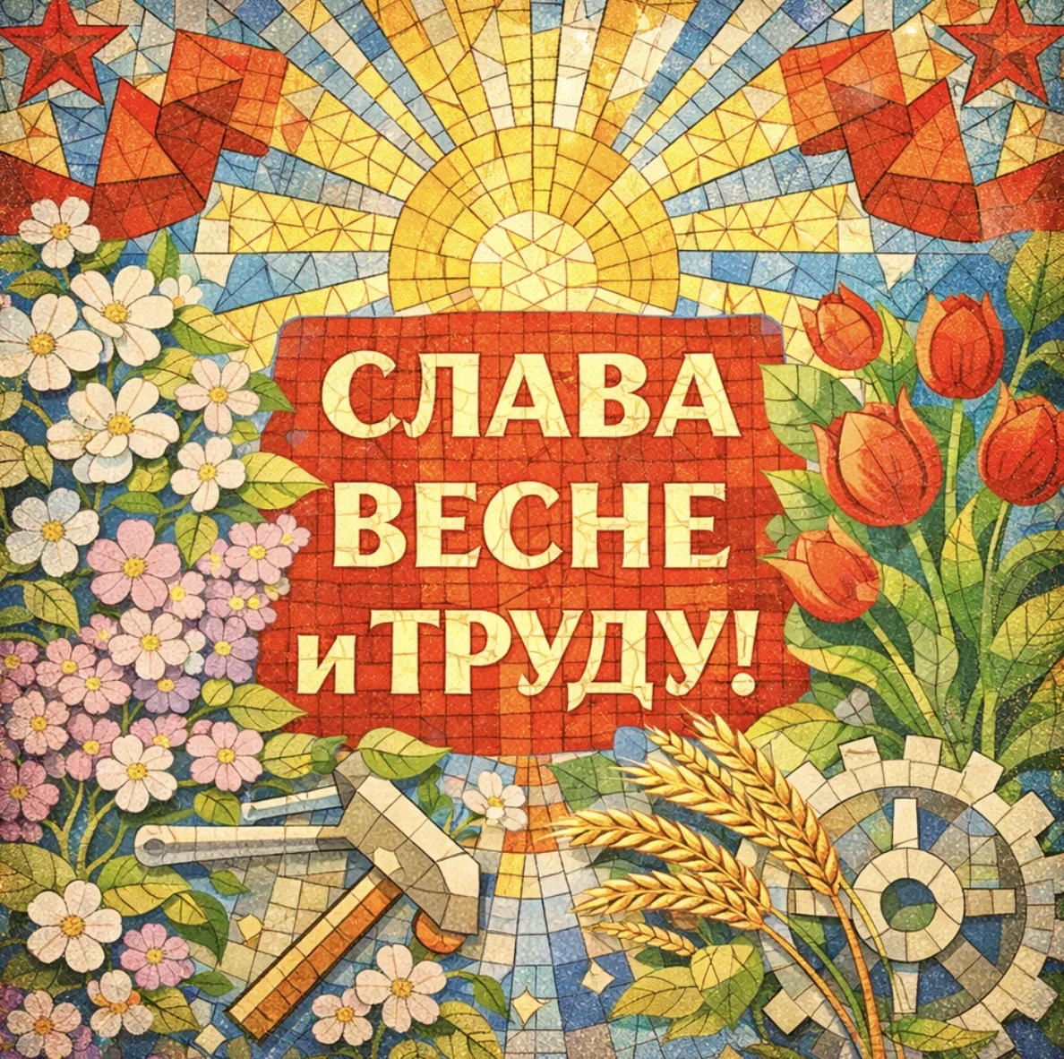 С праздником Весны и Труда!