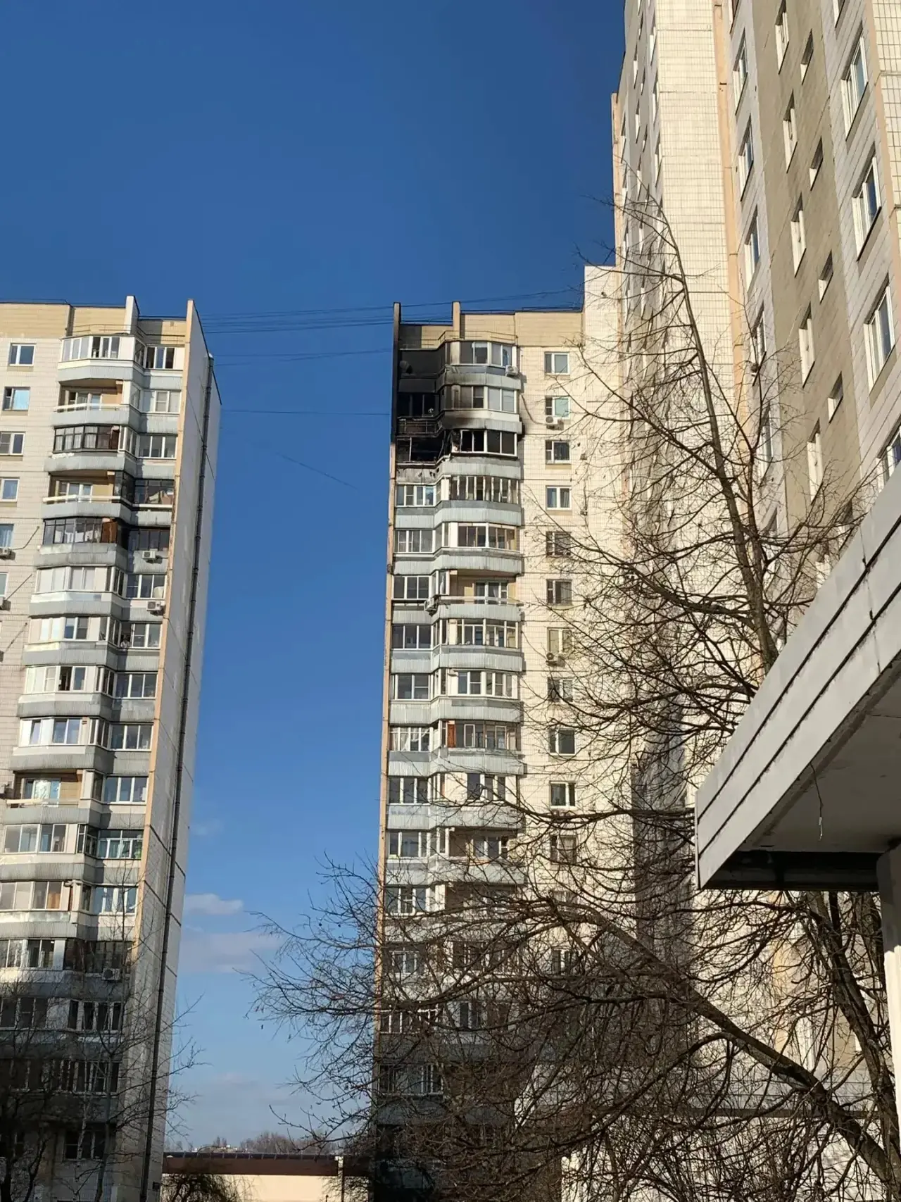 🔥 24 марта на бульваре Дмитрия Донского произошёл крупный пожар