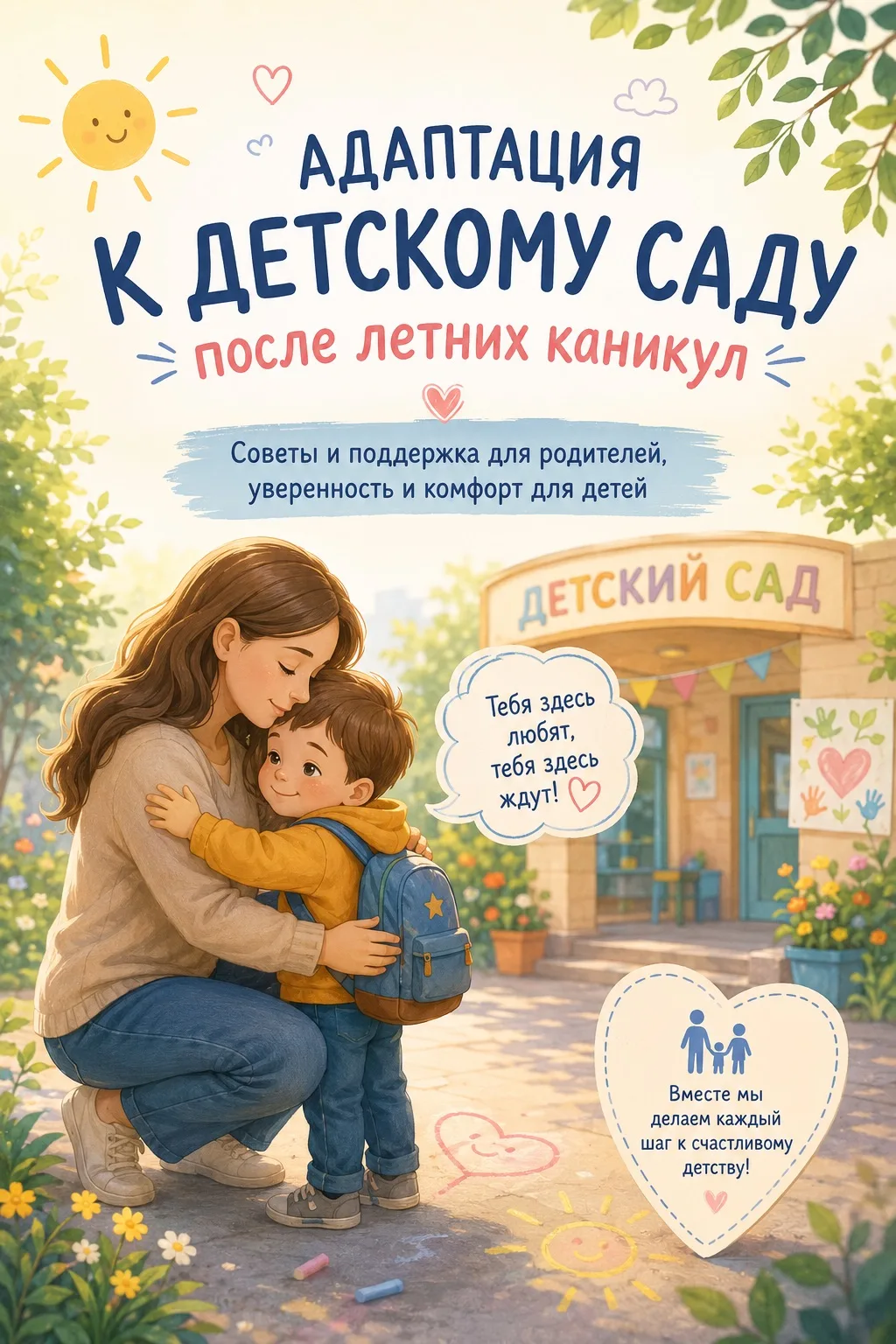 🌸 Адаптация к детскому саду после каникул🌸