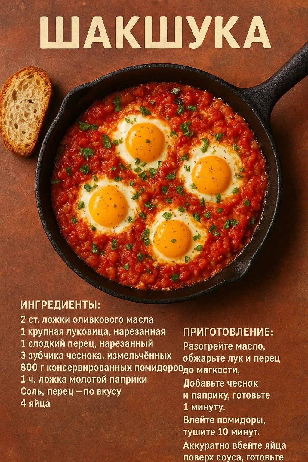 Шакшука на завтрак🍳