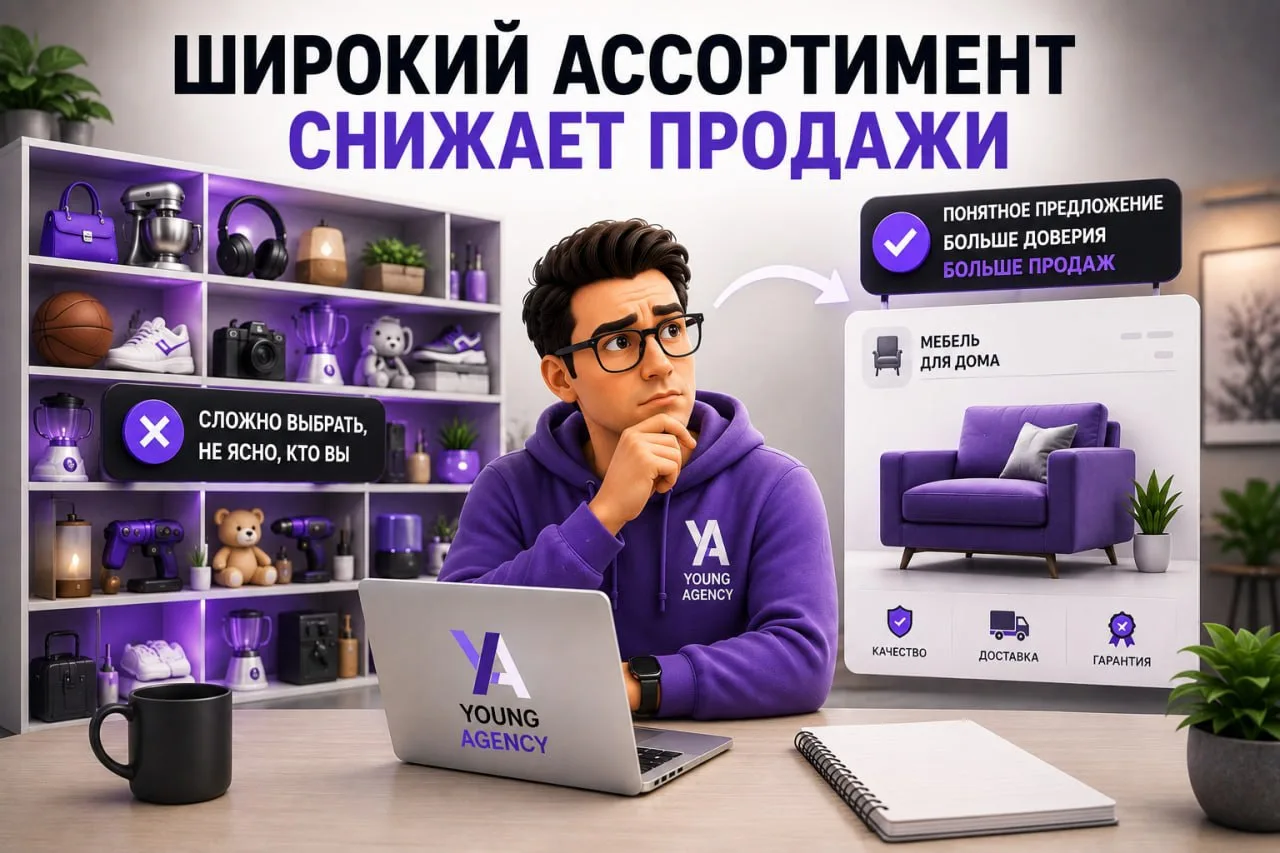 📦 Широкий ассортимент может снижать продажи