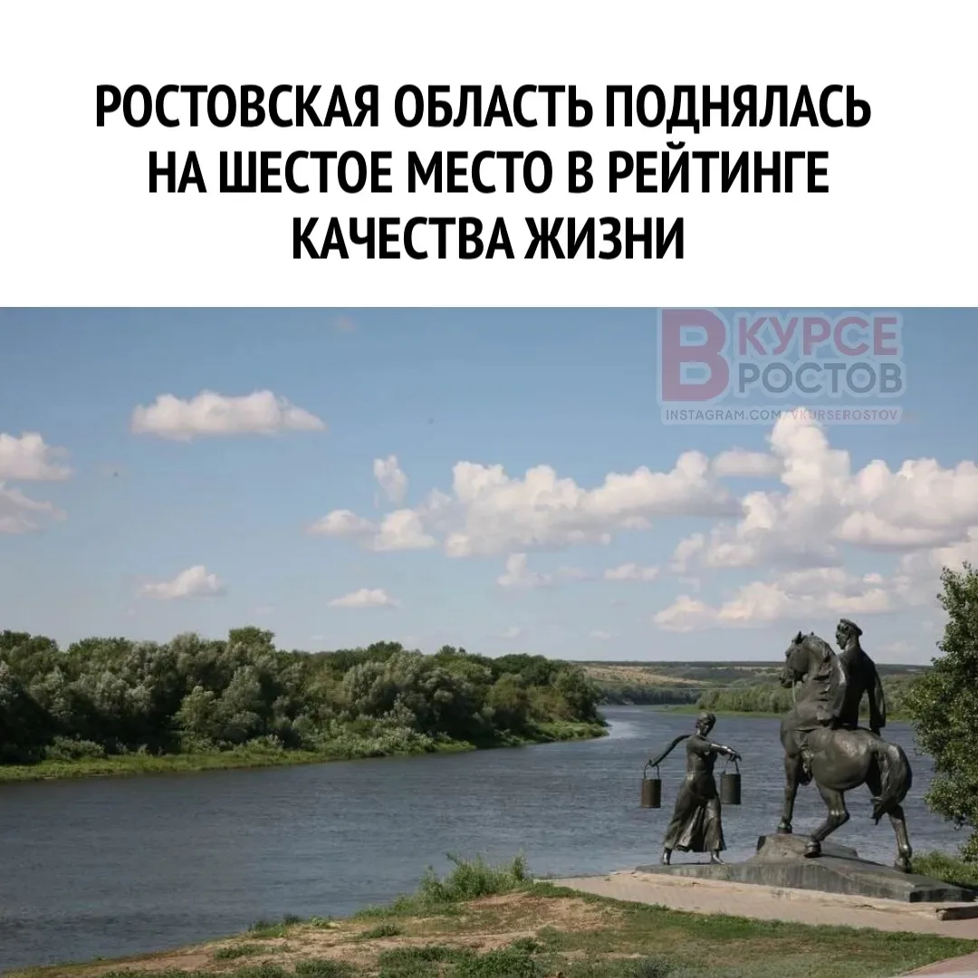 👍Ростовская область поднялась на шестое место в рейтинге качества жизни

По результатам 2025 года