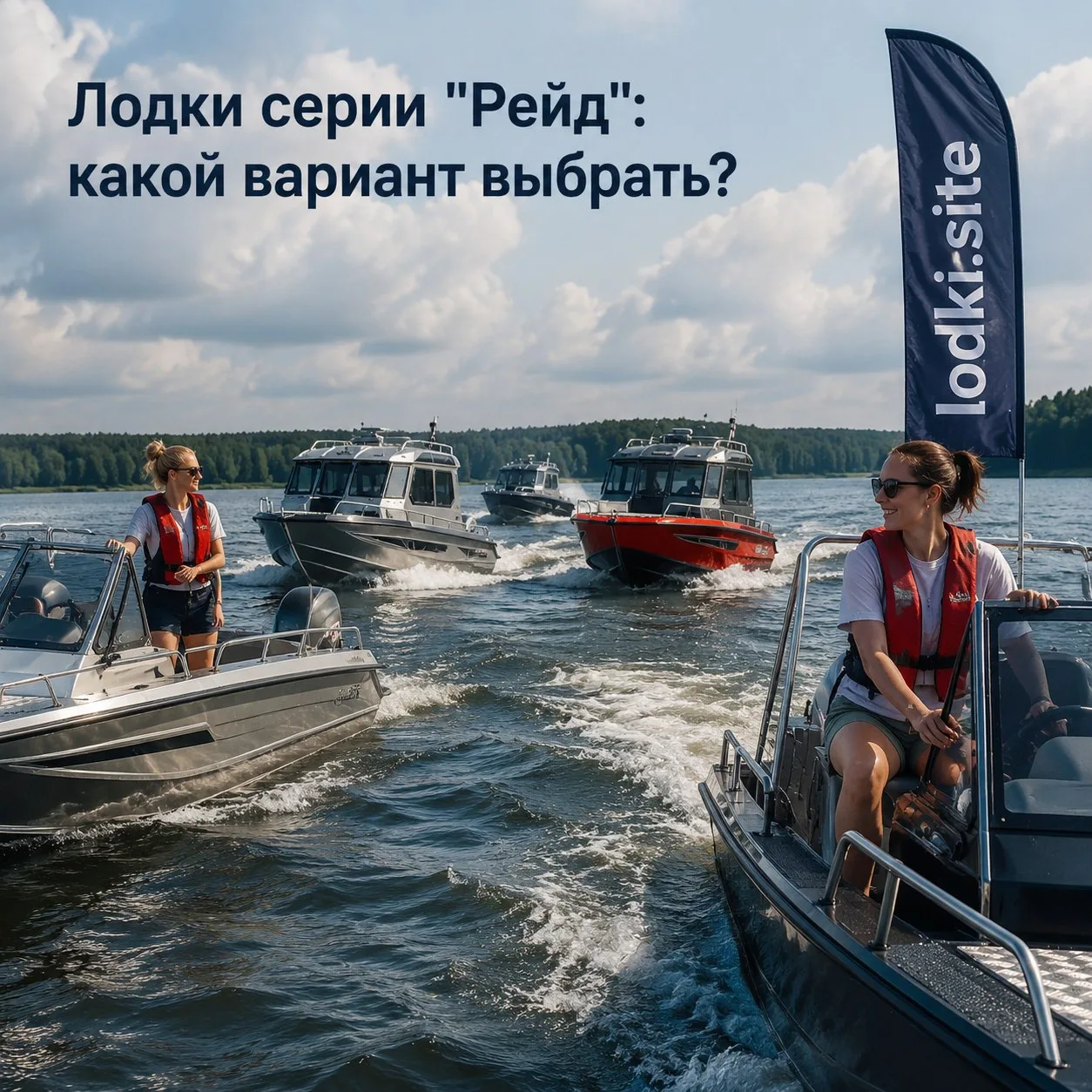Серия "Рейд" от МТР предлагает широкий выбор лодок различных размеров и характеристик.