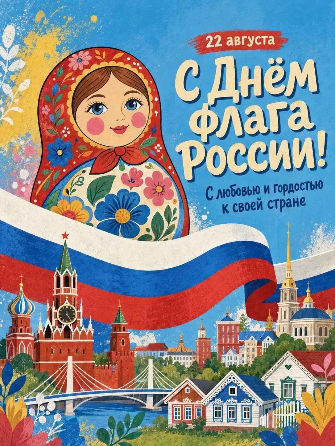 🇷🇺 22 августа — День Государственного флага России