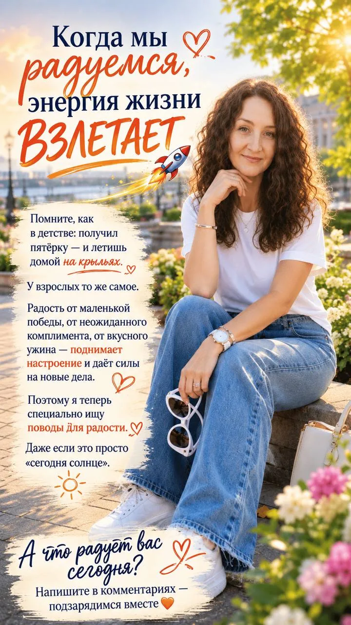 ❤️ Радость — это не глупость. Это топливо

Мы привыкли думать, что радоваться можно только «по повод