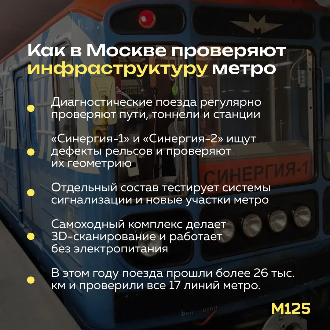 Собянин рассказал, как в метро следят за состоянием путей и другой инфраструктуры.