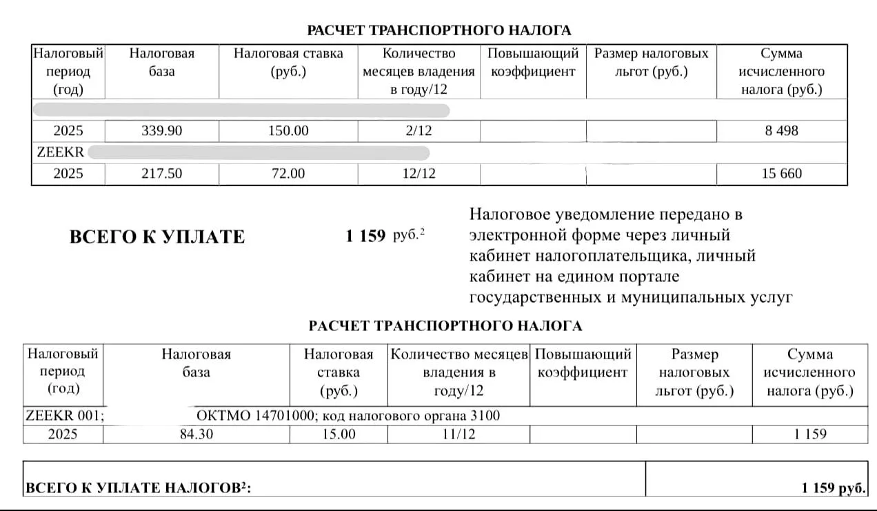 Россиянам стали приходить транспортные налоги за электрокары, хотя до конца 2027 года н...