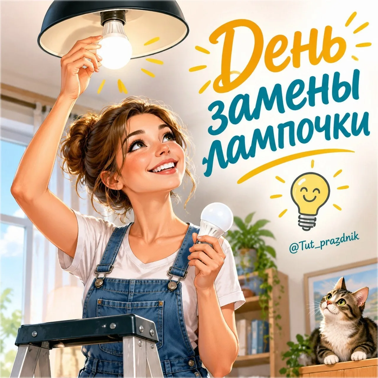 💡🏠 4 октября — День замены лампочки 🌿