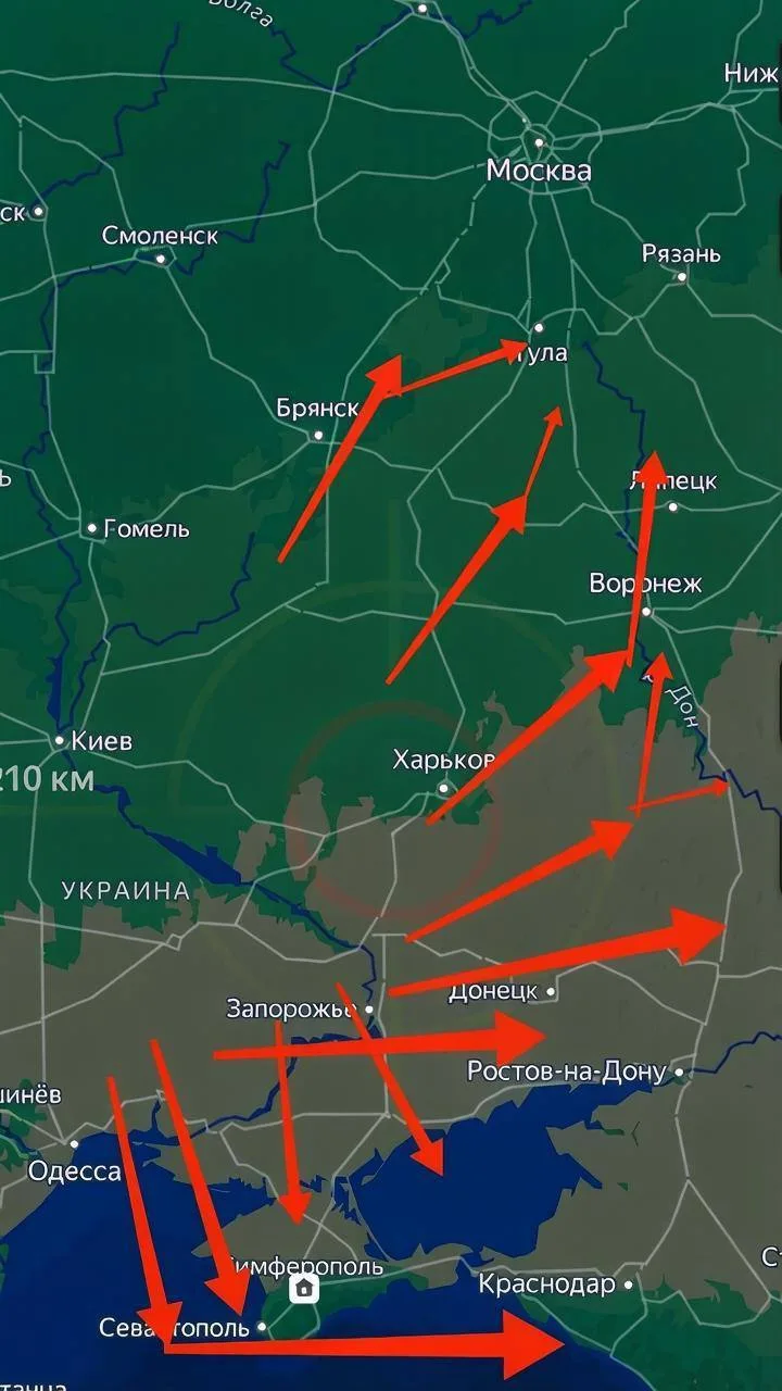 ⚠️ Прогноз обстановки на ночь с 7 на 8 октября