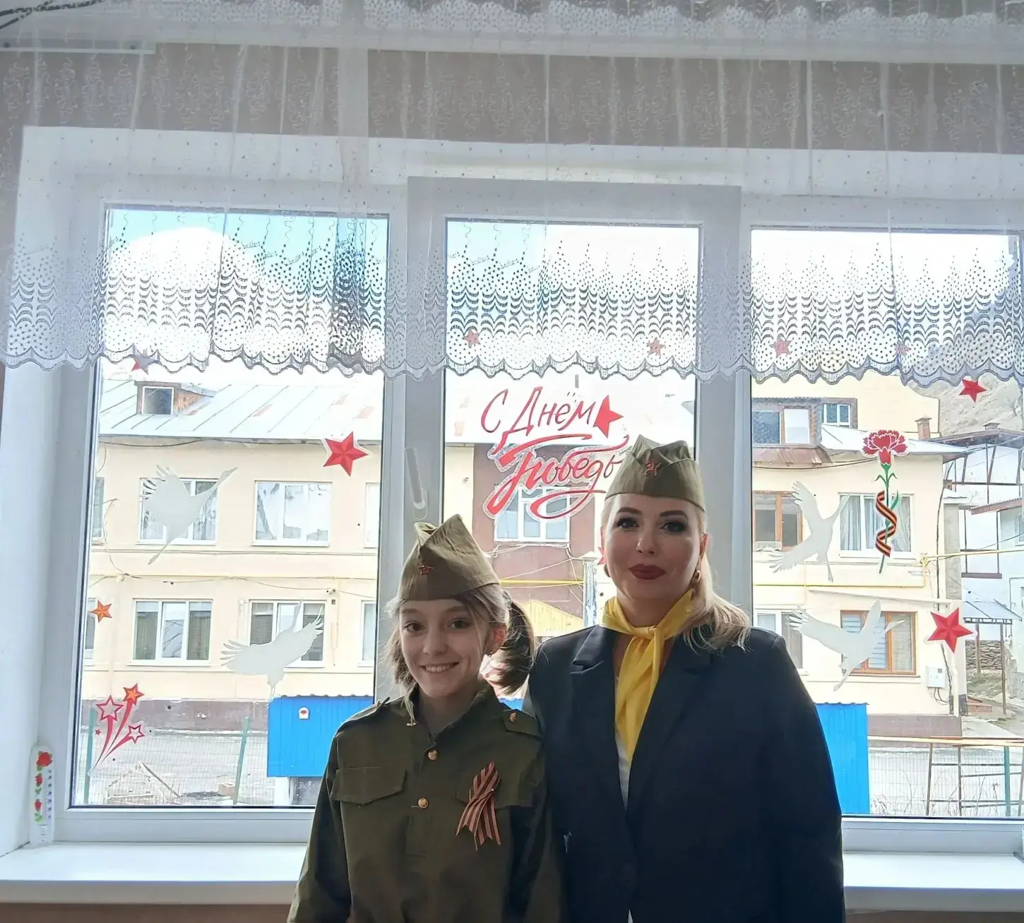 ⭐️Всероссийская акция «Окна Победы» в нашей школе! 🌟