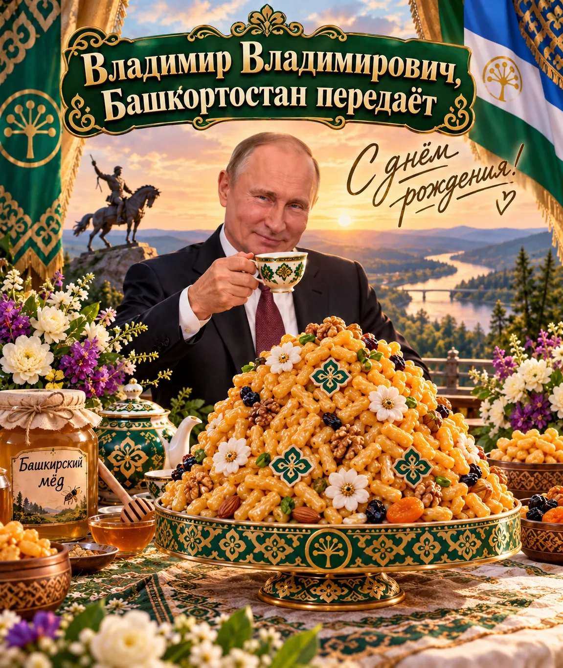 Сегодня день рождения у Владимира Владимировича Путина 🎉