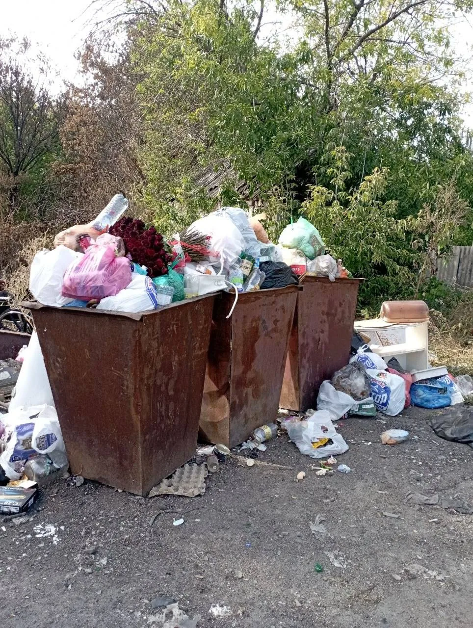 Житель Горняцкого района пожаловался на вывоз мусора