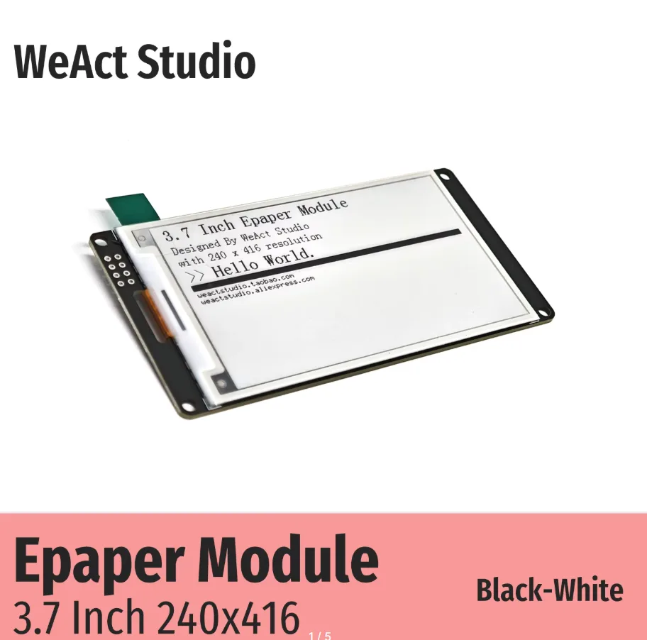 E-ink дисплей на электронных чернилах WeAct: