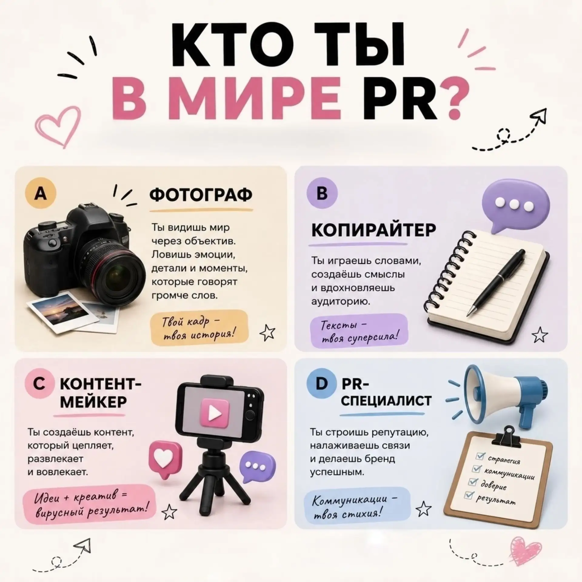 Доброе утро☀️

Сегодня, 28 июля, в России отмечается День PR-специалиста — праздник тех, кто умеет п