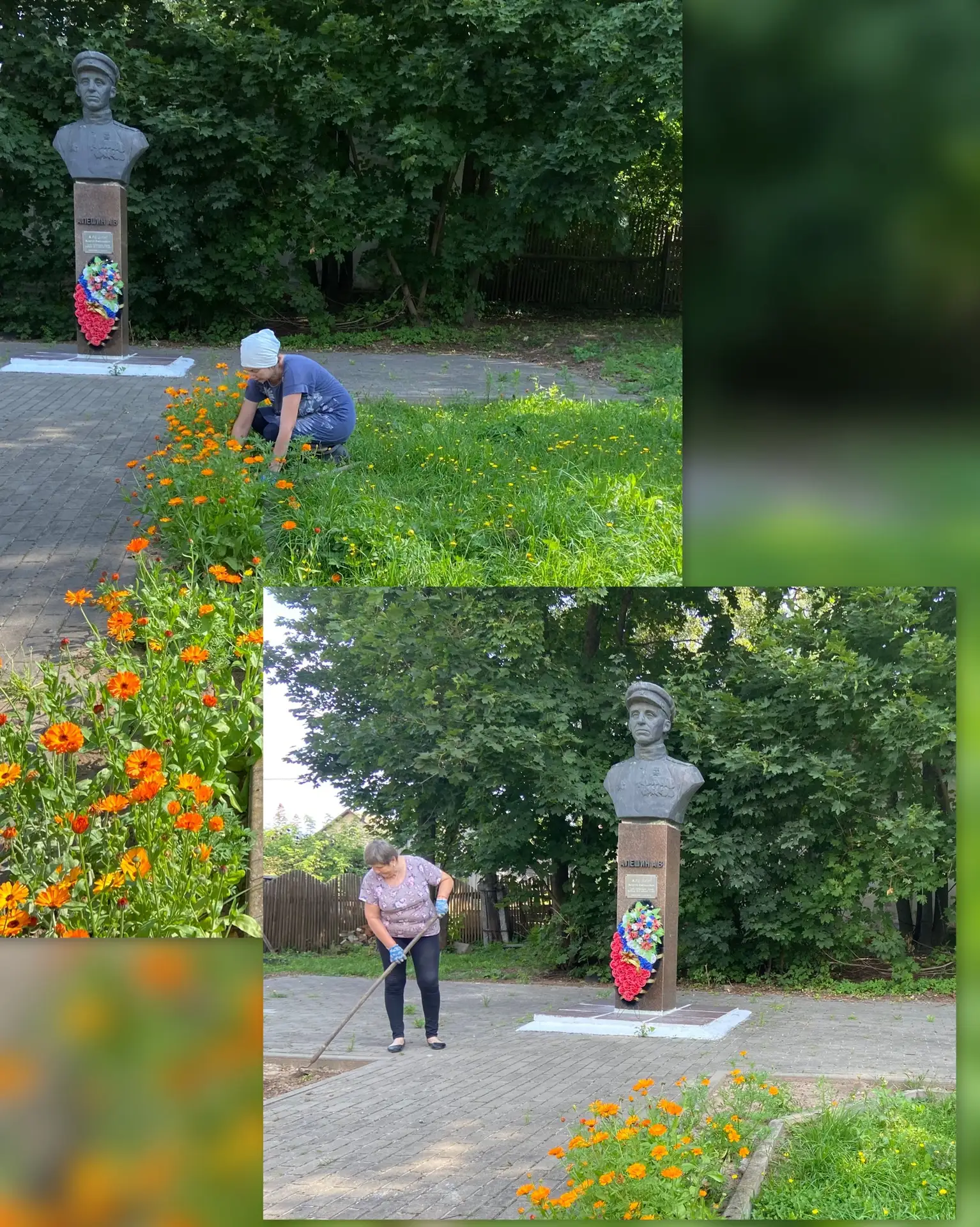 #Уход_за_памятниками #Память_жива #АлёшинАВ #Козельский_округ #Культура #Попелевский_СД...