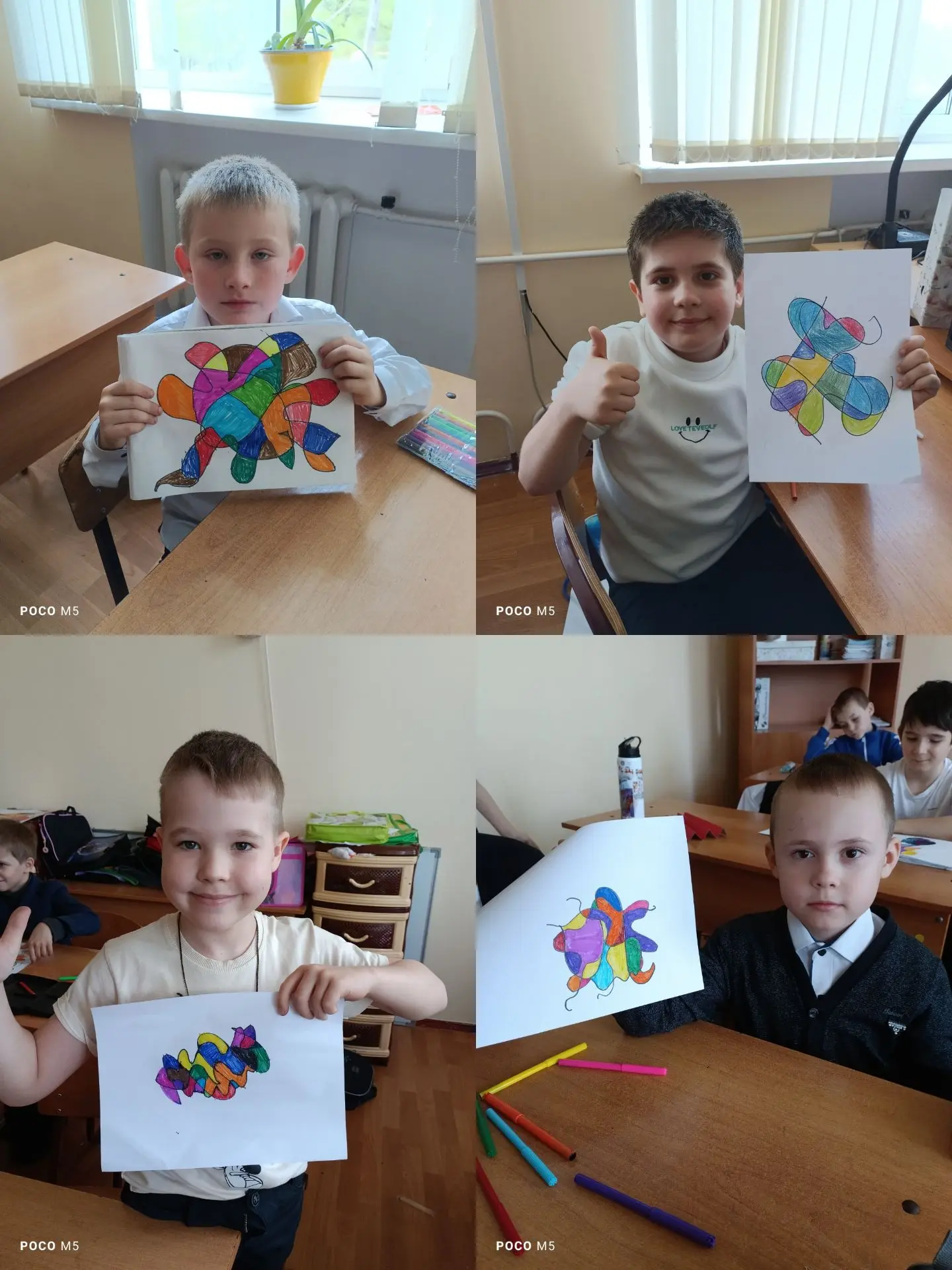 🎨 На занятии «Мы не Малевичи» в объединении «Палитра» (рук. Кондратьева О.А.). Обучающ...
