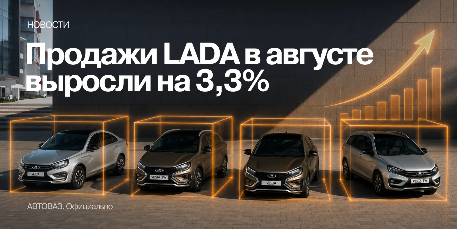 ⚡ Продажи LADA в августе: рост продолжился