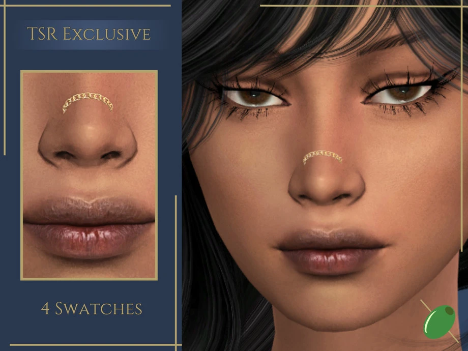 🌸 Пирсинг Olivia Nose Chain Piercing 🌸