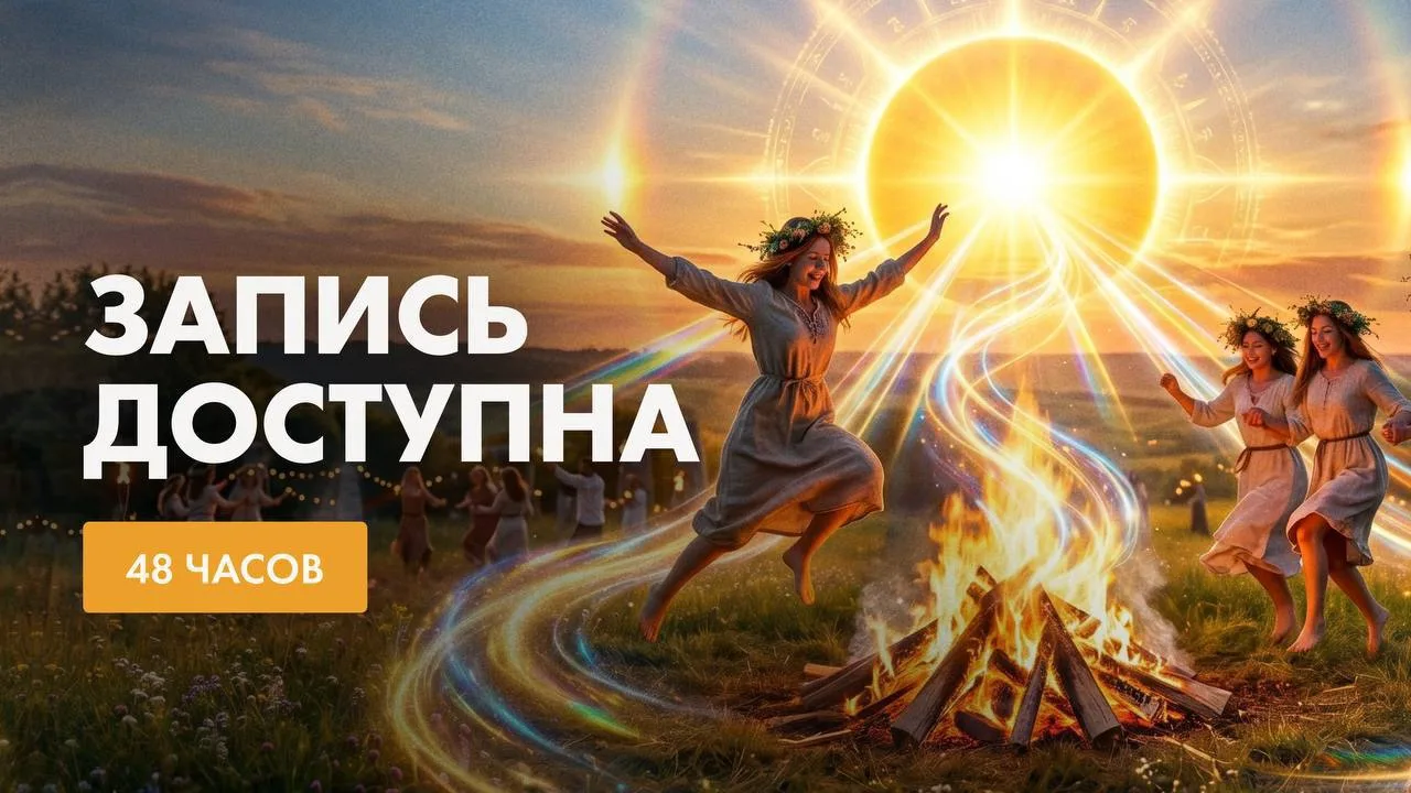 ⏰ ЗАПИСЬ ЭФИРА ДОСТУПНА НА 48 ЧАСОВ

«Летнее солнцестояние: дать силу своему новому пути»
Если вы не
