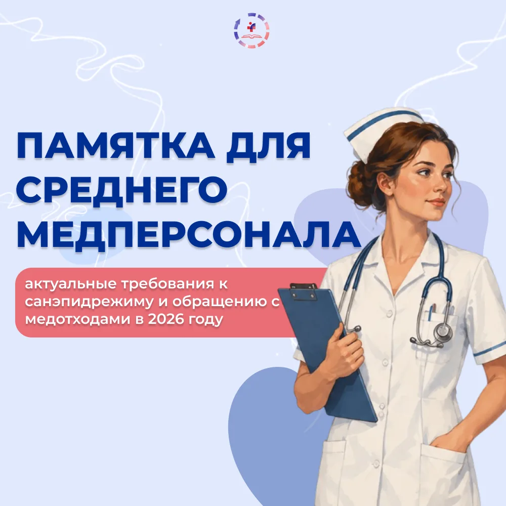 💚Санэпидрежим и медотходы-2026: понятная шпаргалка в карточках!