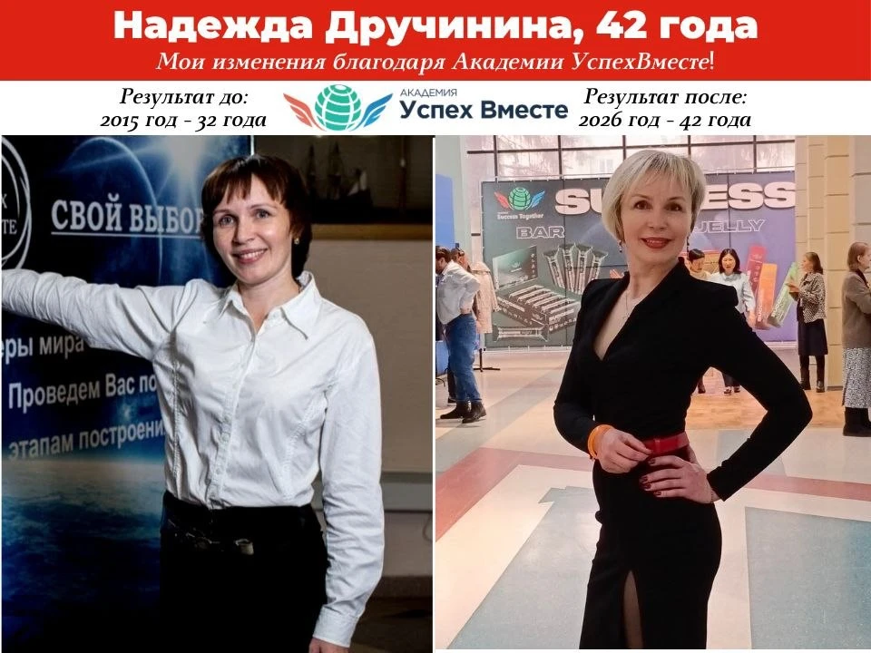 Благодаря технологиям Success Together и знаниям Академии Успех Вместе у меня ушли проб...