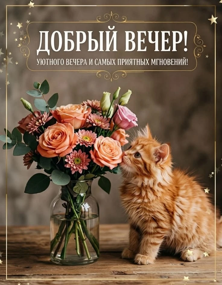 Уютного вечера и прекрасный моментов
