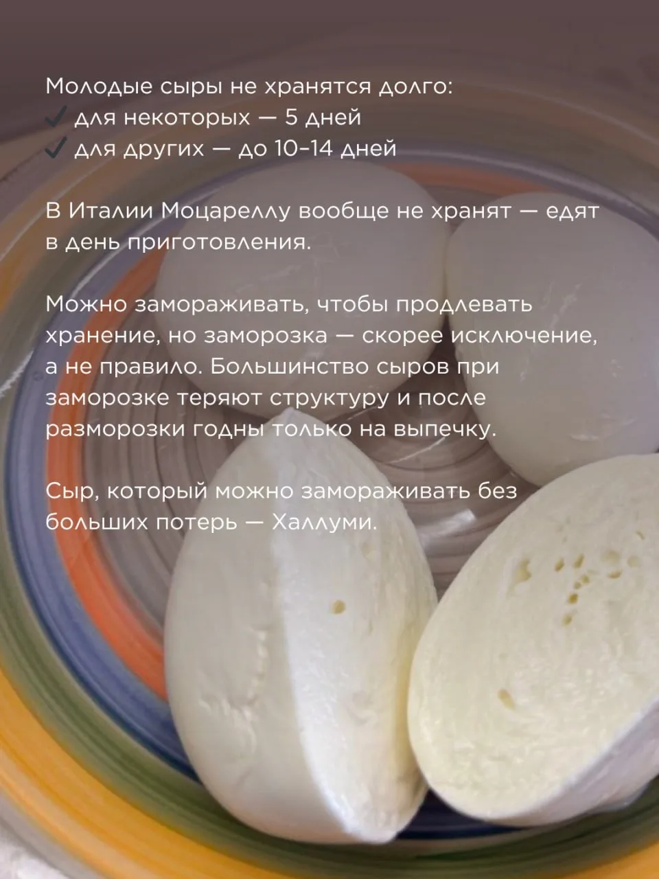 Как правильно хранить молодые сыры, чтобы они не портились   Молодые сыры не живут долго — это их пр