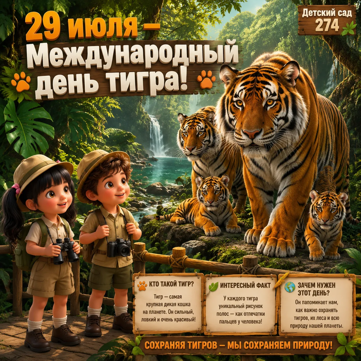 🐯 А вы знали, что у тигра полосатая не только шерсть, но и кожа? 😲
И рисунок полос у каждого тигра