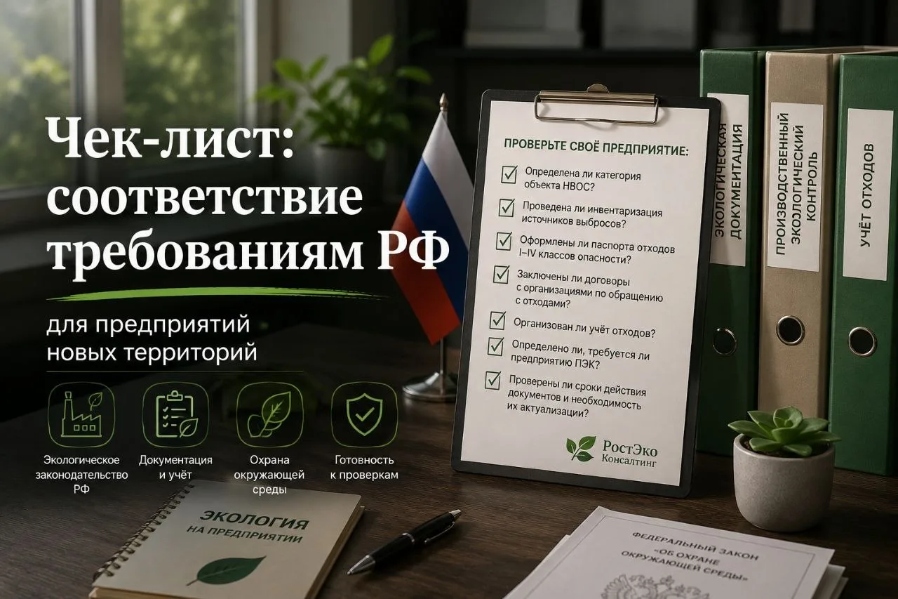 📌 Чек-лист: соответствие требованиям РФ для предприятий новых территорий