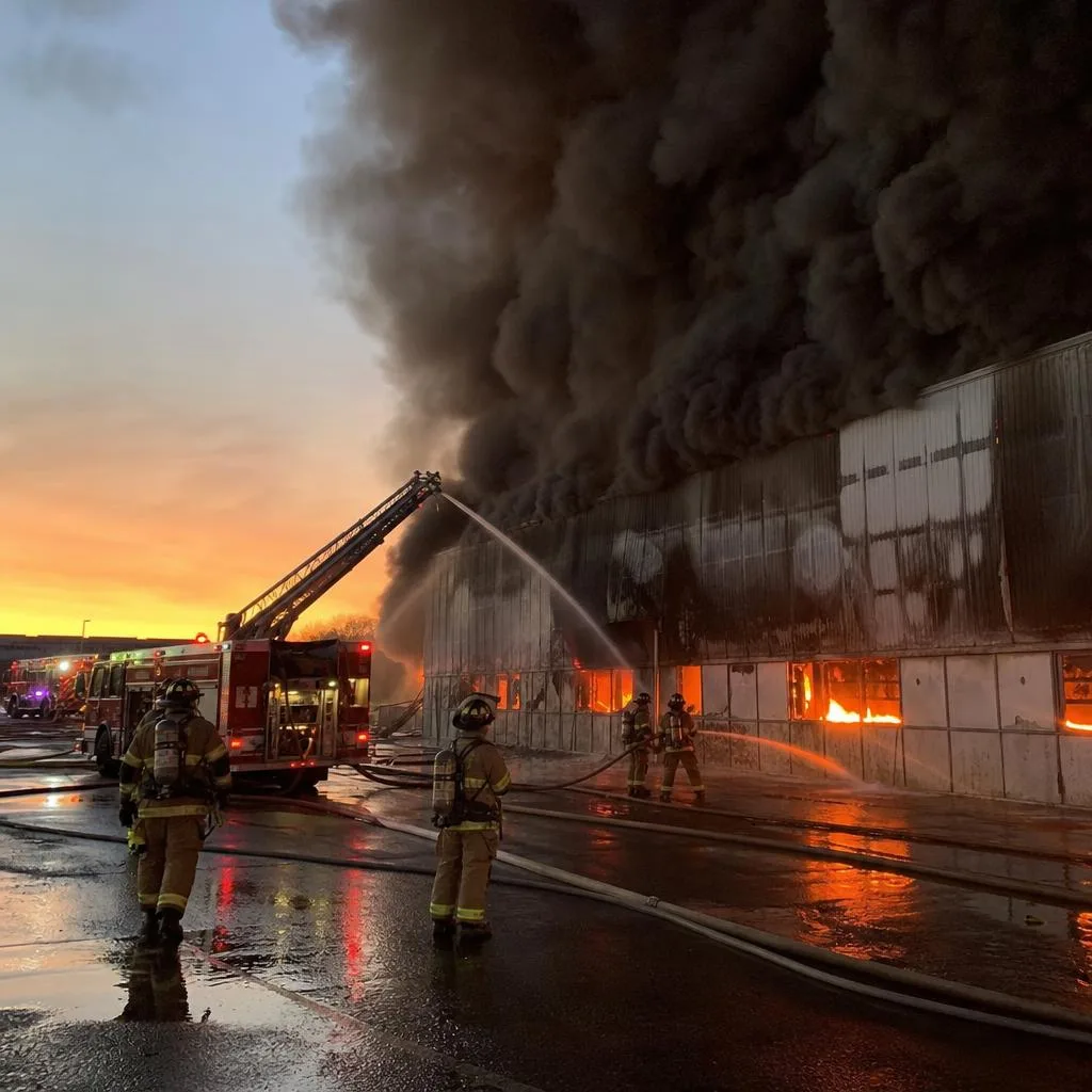 🔥 Огромный пожар в Петербурге — площадь возгорания 82 000 м²