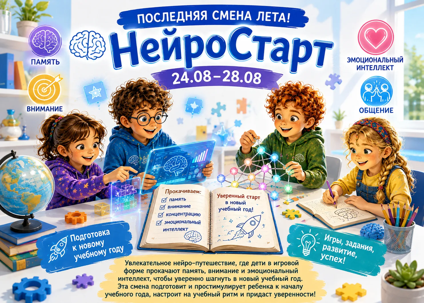 🌟 Последняя смена этого лета — «НейроСтарт»!