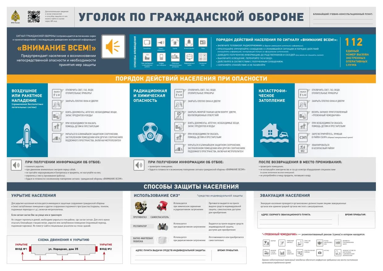 ‼️Памятки по гражданской обороне‼️