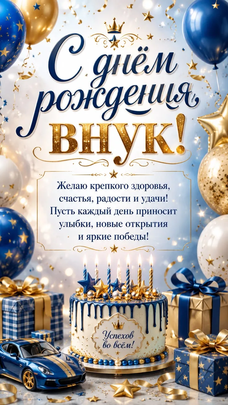 #сднёмрождения #внук
Подпишитесь,✍️ 
всегда пригодится👇
НАШИ КАНАЛЫ:

ОТКРЫТКИ ДЛЯ ВАС 💌 
🎉 С ДНЁ