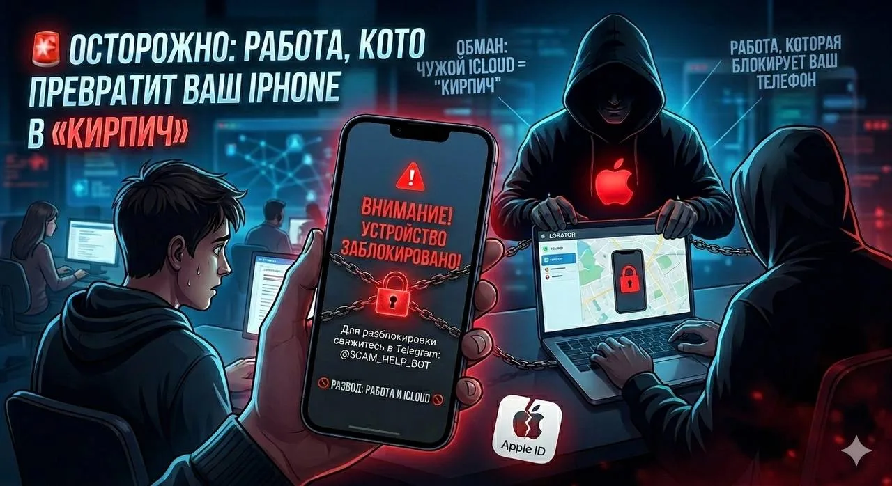🚨 ОСТОРОЖНО: «РАБОТА», КОТОРАЯ ПРЕВРАЩАЕТ IPHONE В КИРПИЧ  Если вы ищете удалённую занятость — обяза
