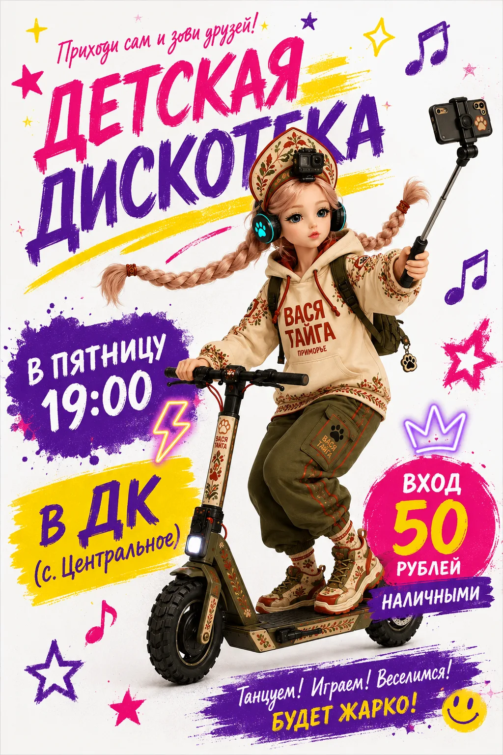 Привет, мои маленькие друзья и их родители! На связи Вася Тайга! 🌲✨
