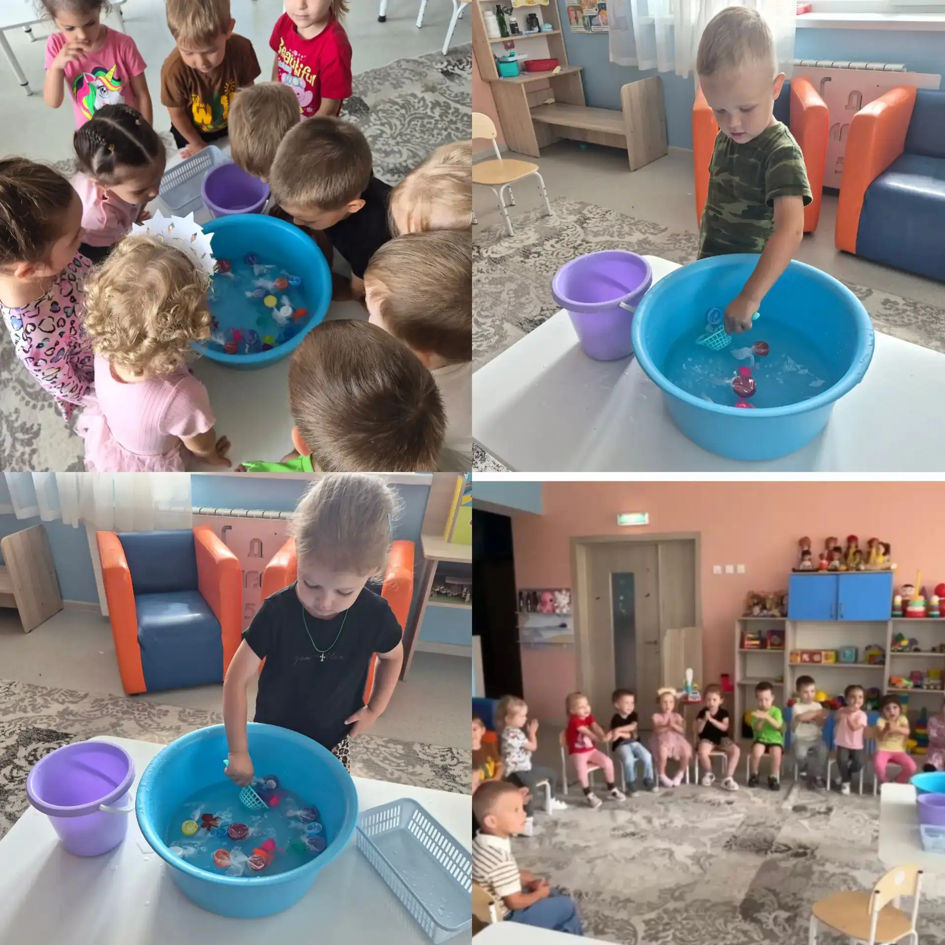 Большая рыбалка в 6-й группе! 🐟 
Сегодня наши ребята превратились в настоящих рыбаков. В группе был