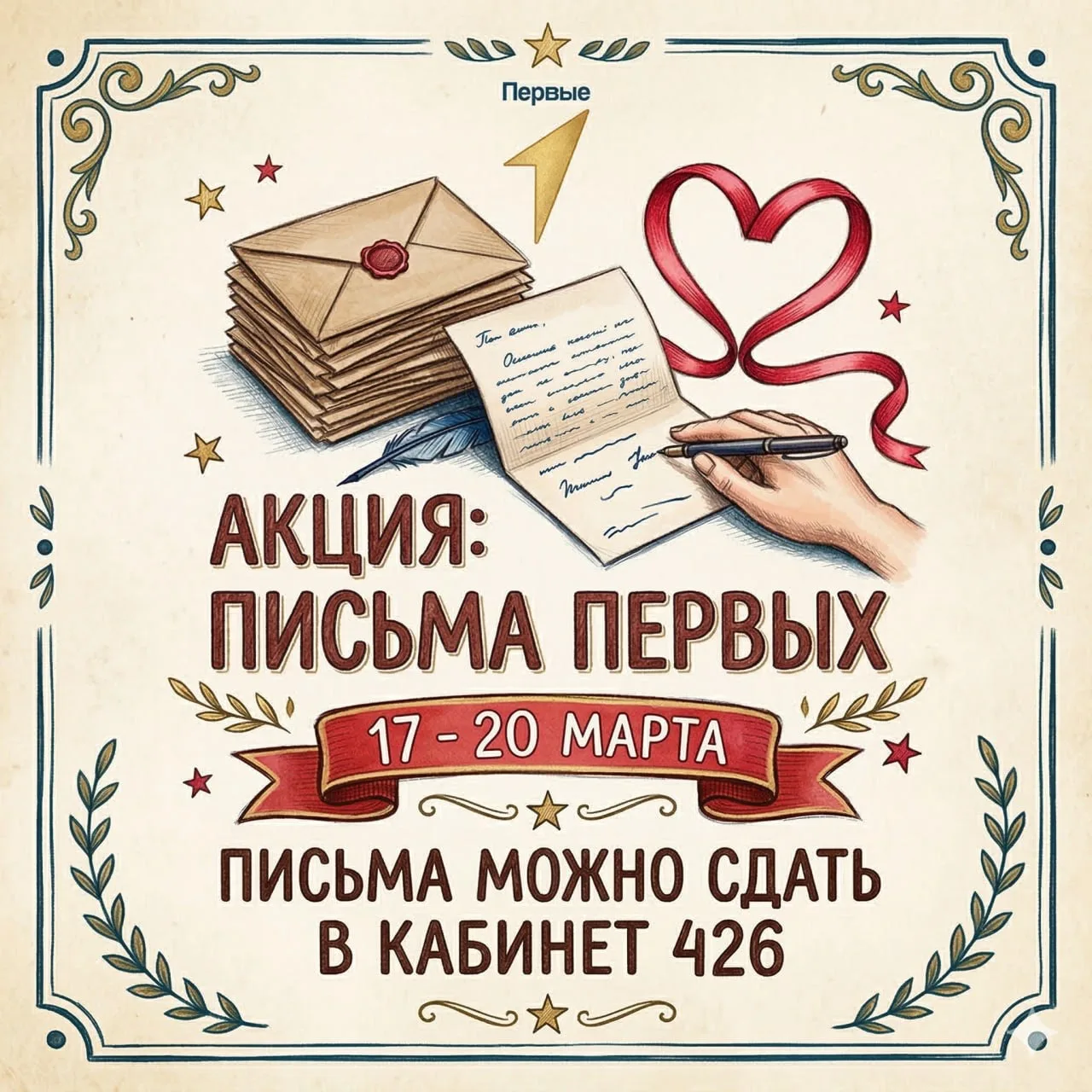 ✉️ АКЦИЯ «ПИСЬМА ПЕРВЫХ»: СИЛА ЖИВОГО СЛОВА  В XXI веке мы привыкли обмениваться сотнями сообщений в