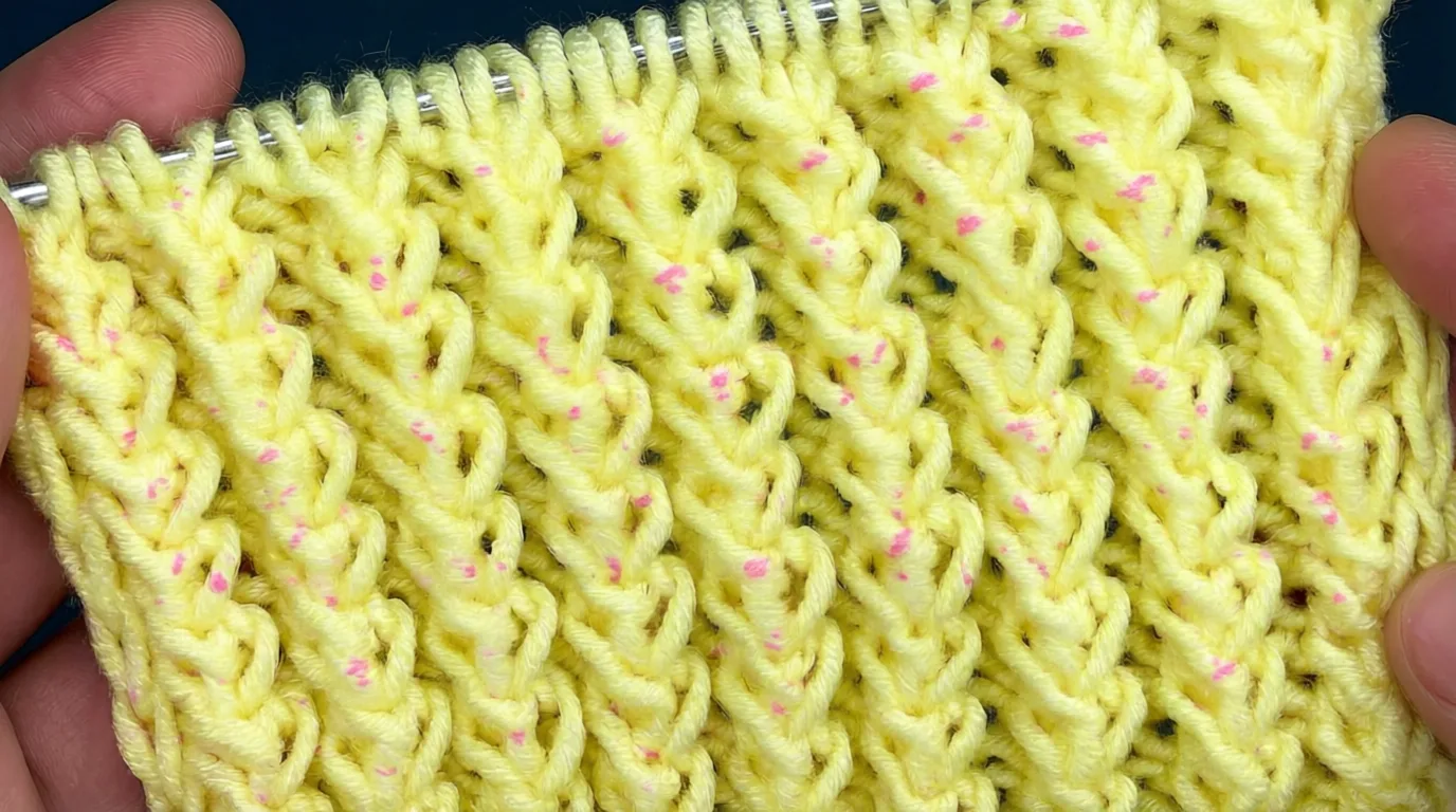 🧶 «Ажурная резинка» — эластичная и кружевная, вяжется легко 

📌 Идеален для манжет, горловин, шапо