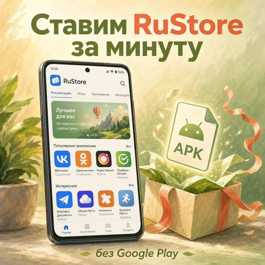 Как установить RuStore на Андроид

В Google Play этого магазина нет, но установить его всё равно про