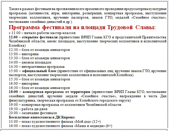 Медиа публикации