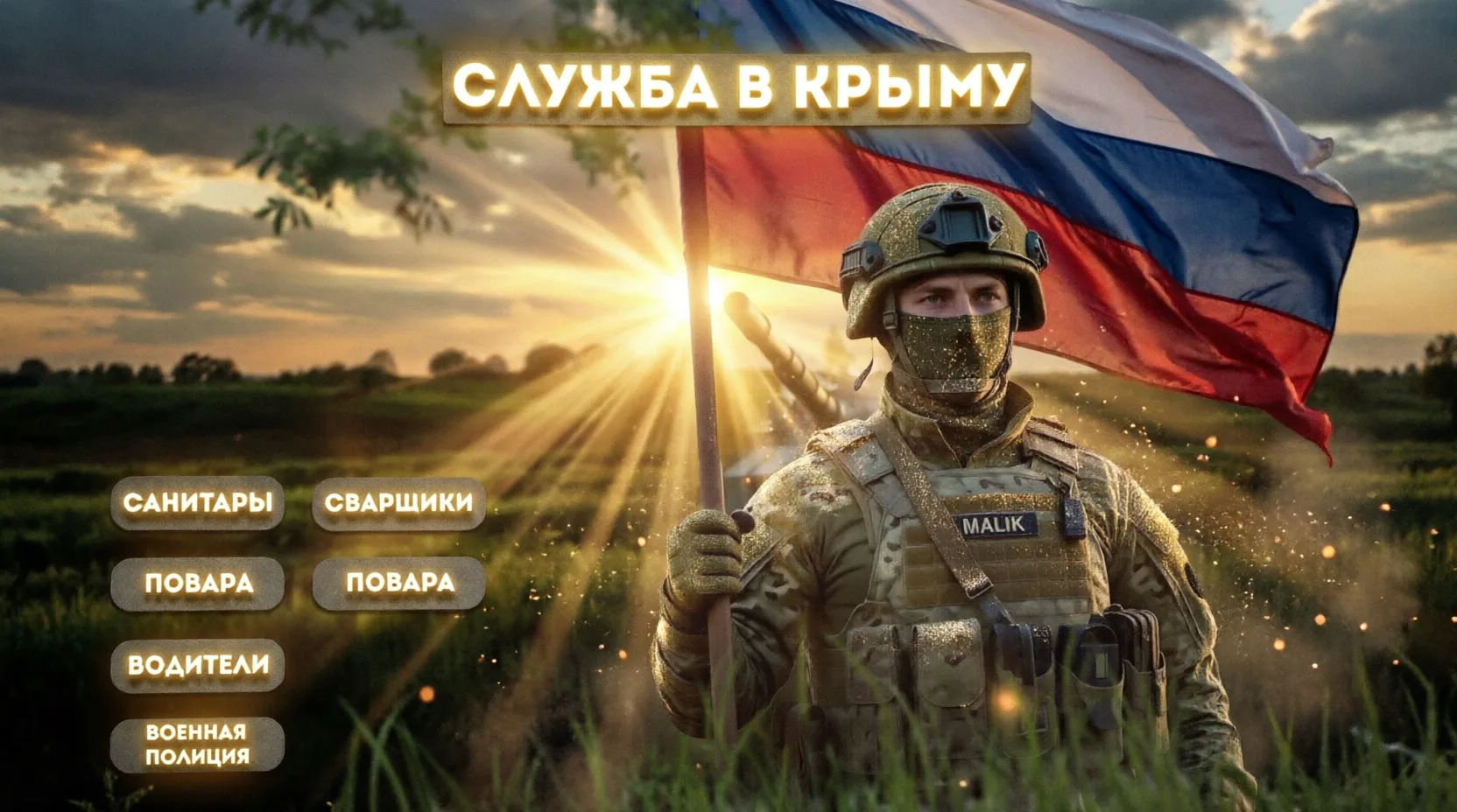 🔹 Открыт набор в тыловые подразделения ВС РФ в КРЫМУ🔹