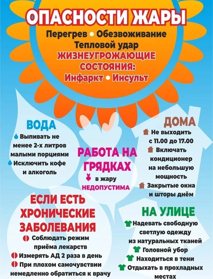 ☀️ Внимание, ребята и родители! ☀️

В Белгородской области в ближайшее время ожидается очень жаркая 