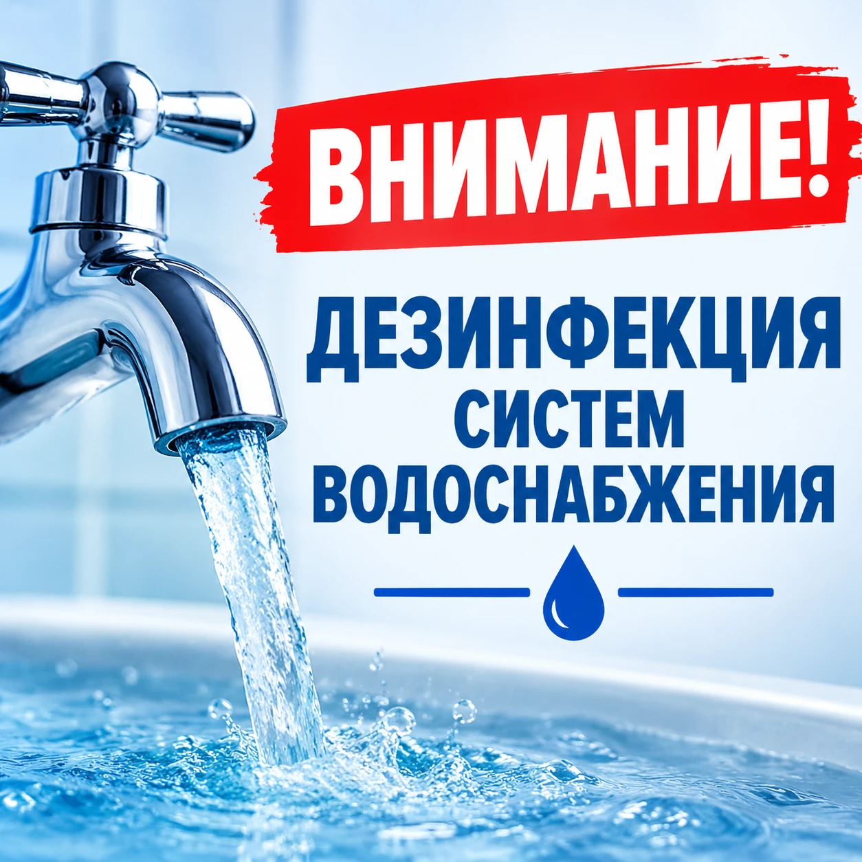 ⚠️ ВНИМАНИЕ! Плановое хлорирование водопроводных сетей и объектов Каховского округа — о...